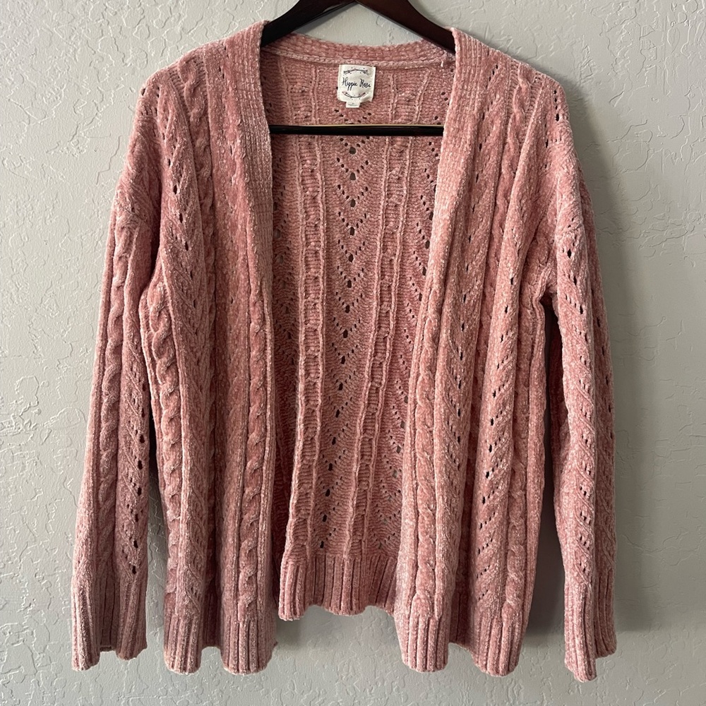 Hippie Rose Soft Pink Cardigan